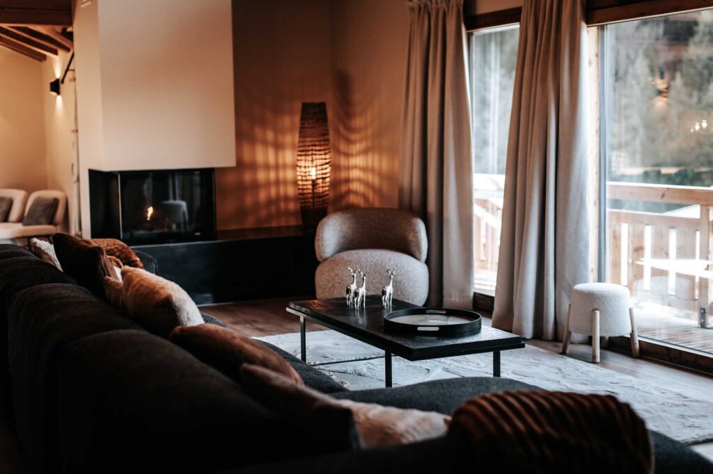 Photo du salon du chalet Luan